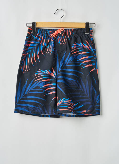 Short de bain effet matière satinée noir SUN PROJECT garcon