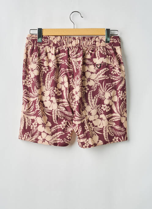 Short de bain effet matière satinée beige BARTS homme