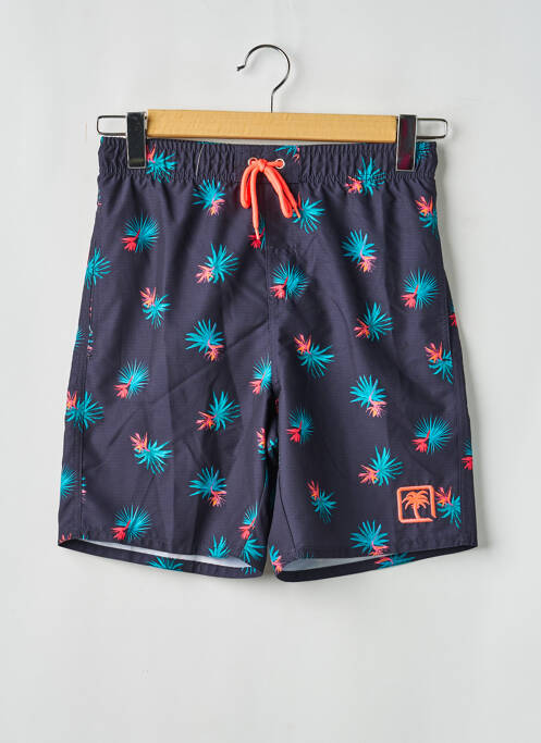 Short de bain imprimé fantaisie bleu SUN PROJECT homme
