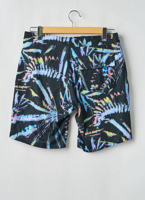 Short de bain imprimé fantaisie noir SUN PROJECT homme