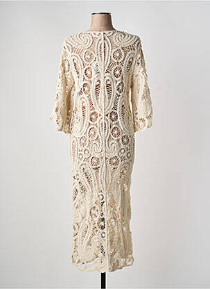 Robe de plage coupe cintrée beige LAGON BLEU femme