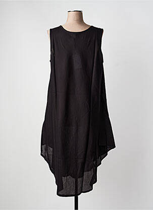 Robe de plage sans manche noir LAGON BLEU femme