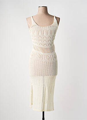 Robe de plage coupe cintrée beige PALME femme