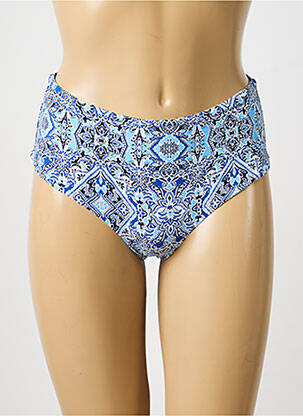 Bas de maillot de bain imprimé fantaisie culotte bleu DAG ADOM femme