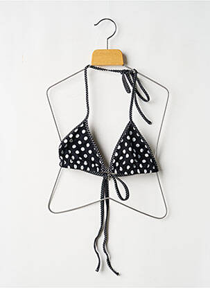 Haut de maillot de bain stretch haut triangles noir LITTLE MARCEL femme