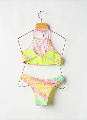 Maillot de bain 2 pièces stretch jaune BORABORA femme