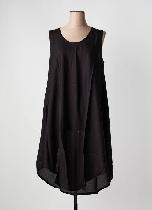 Robe de plage sans manche noir LAGON BLEU femme