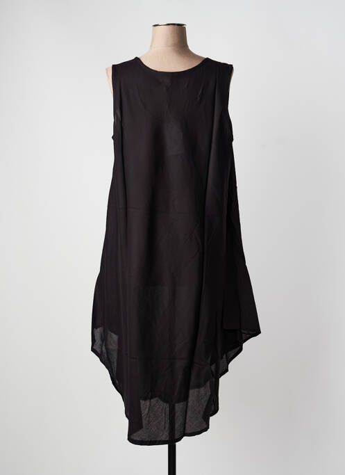 Robe de plage sans manche noir LAGON BLEU femme