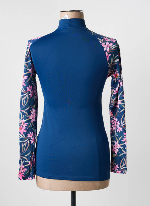 Top de bain imprimé fantaisie bleu OLYMPIA femme