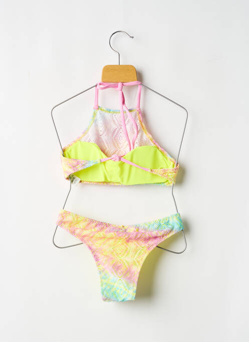 Maillot de bain 2 pièces stretch jaune BORABORA femme