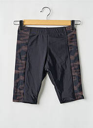 Short de bain imprimé fantaisie noir LAGON BLEU homme
