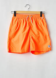 Short de bain fermeture liens à nouer orange LAGON BLEU garcon