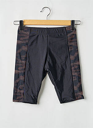 Short de bain imprimé fantaisie noir LAGON BLEU homme