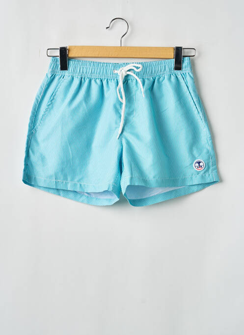 Short de bain imprimé rayures bleu LAGON BLEU homme