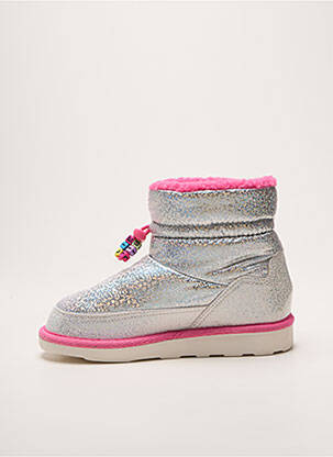 Bottines/boots tissage satiné bout rond argent BILLIEBLUSH fille