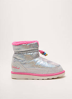 Bottines/boots tissage satiné bout rond argent BILLIEBLUSH fille