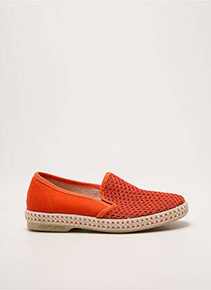 Espadrilles bout rond bout rond orange RIVIERAS enfant