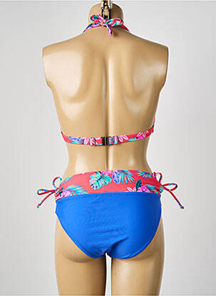 Maillot de bain 2 pièces stretch haut triangles bleu SUN PROJECT femme