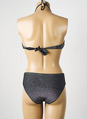 Maillot de bain 2 pièces stretch haut bandeau noir ADMAS femme