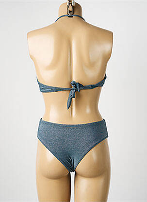 Maillot de bain 2 pièces stretch haut bandeau vert ADMAS femme