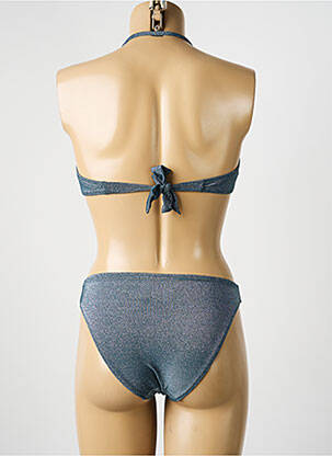 Maillot de bain 2 pièces stretch haut bandeau vert ADMAS femme