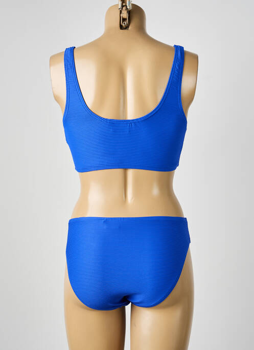 Maillot de bain 2 pièces stretch brassieres bleu LAGON BLEU femme