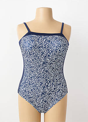 Maillot de bain 1 pièce imprimé fantaisie bleu LAGON BLEU femme