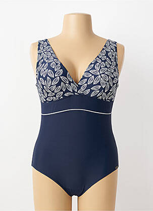 Maillot de bain 1 pièce imprimé fantaisie bleu LAGON BLEU femme