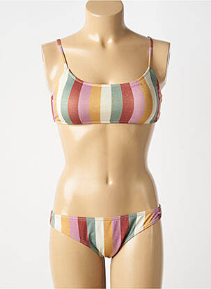 Maillot de bain 2 pièces stretch brassieres rose PROTEST femme