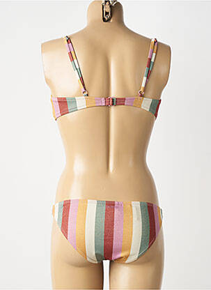 Maillot de bain 2 pièces stretch brassieres rose PROTEST femme