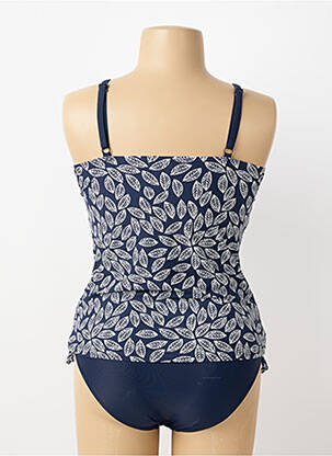 Tankini imprimé fantaisie bleu LAGON BLEU femme