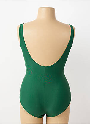 Maillot de bain 1 pièce imprimé fantaisie haut soutien-gorge moulé vert YSABEL MORA femme