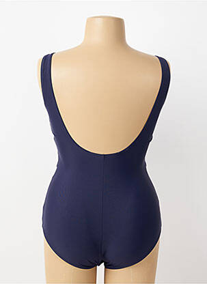 Maillot de bain 1 pièce stretch haut soutien-gorge moulé bleu YSABEL MORA femme
