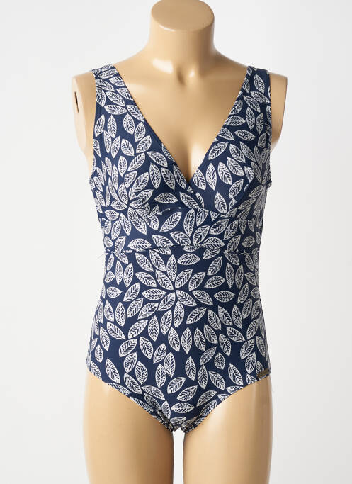 Maillot de bain 1 pièce imprimé fantaisie bleu LAGON BLEU femme