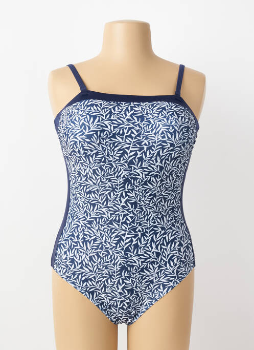 Maillot de bain 1 pièce imprimé fantaisie bleu LAGON BLEU femme