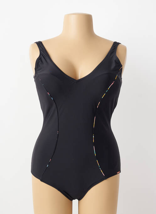 Maillot de bain 1 pièce stretch haut soutien-gorge moulé noir YSABEL MORA femme