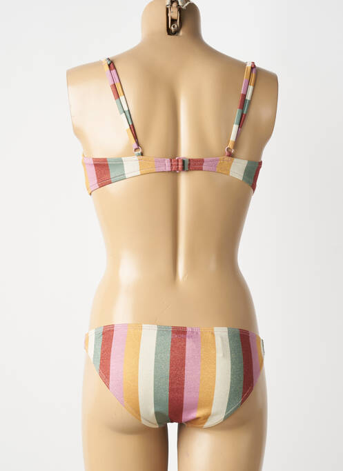 Maillot de bain 2 pièces stretch brassieres rose PROTEST femme