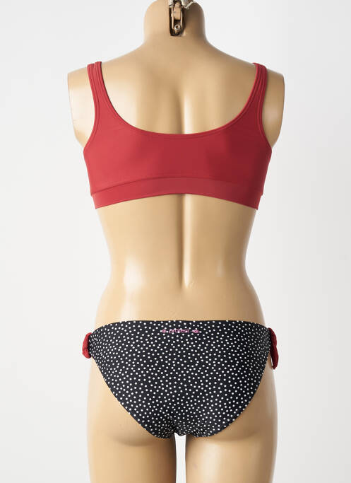 Maillot de bain 2 pièces imprimé fantaisie rouge PROTEST fille