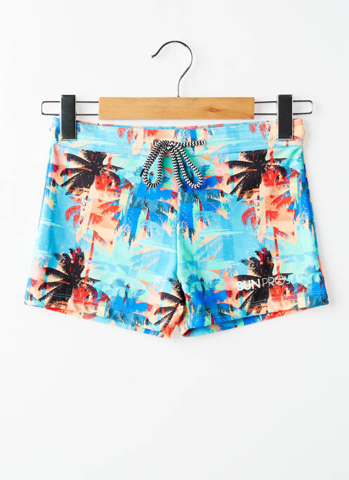 Short de bain tissage popeline bleu SUN PROJECT homme