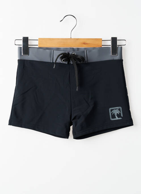 Short de bain tissage popeline noir SUN PROJECT homme