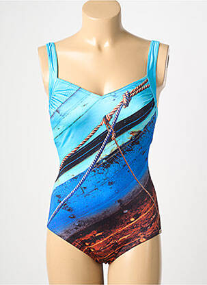 Maillot de bain 1 pièce imprimé fantaisie bleu SUNFLAIR femme