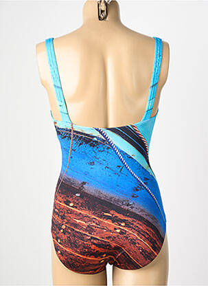 Maillot de bain 1 pièce imprimé fantaisie bleu SUNFLAIR femme