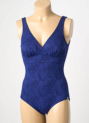 Maillot de bain 1 pièce imprimé fantaisie bleu SUN PLAYA femme