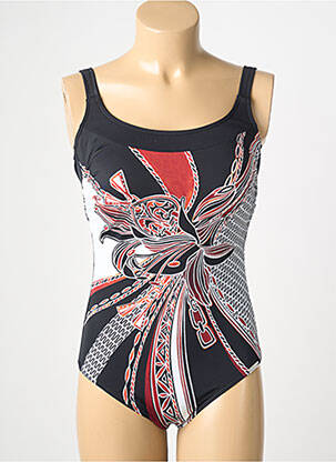 Maillot de bain 1 pièce imprimé fantaisie noir SUNMARIN femme