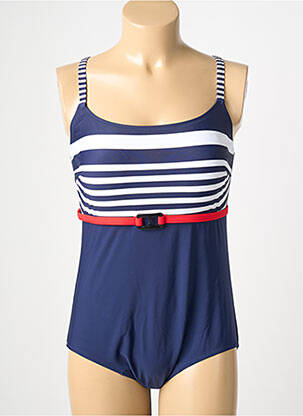 Maillot de bain 1 pièce imprimé fantaisie bleu LAGON BLEU femme