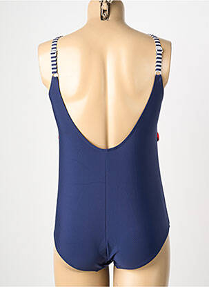 Maillot de bain 1 pièce imprimé fantaisie bleu LAGON BLEU femme