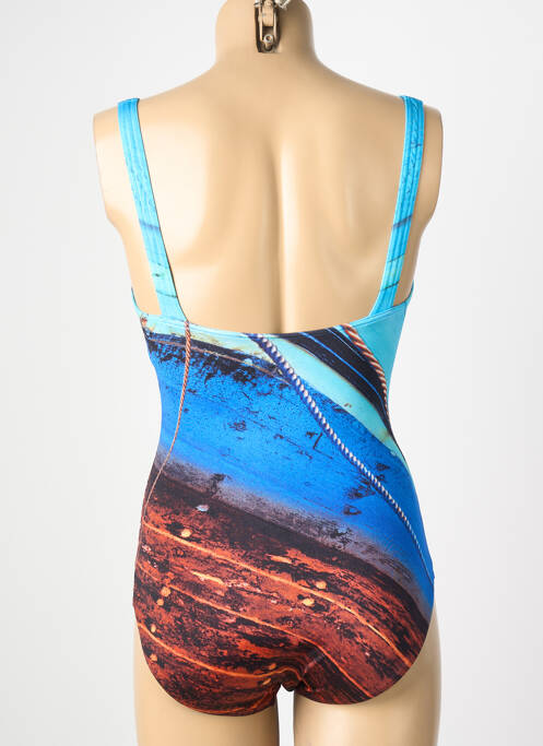 Maillot de bain 1 pièce imprimé fantaisie bleu SUNFLAIR femme