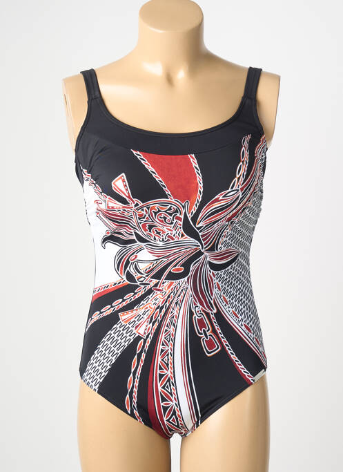 Maillot de bain 1 pièce imprimé fantaisie noir SUNMARIN femme