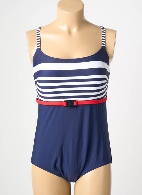 Maillot de bain 1 pièce imprimé fantaisie bleu LAGON BLEU femme