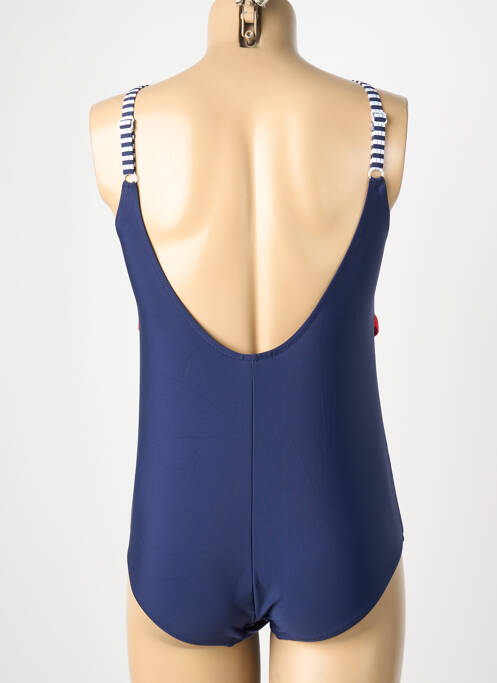 Maillot de bain 1 pièce imprimé fantaisie bleu LAGON BLEU femme